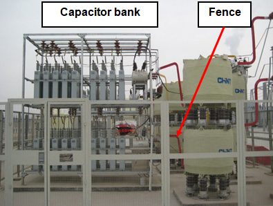 شکل ۳- بانک خازنی ولتاژ بالا