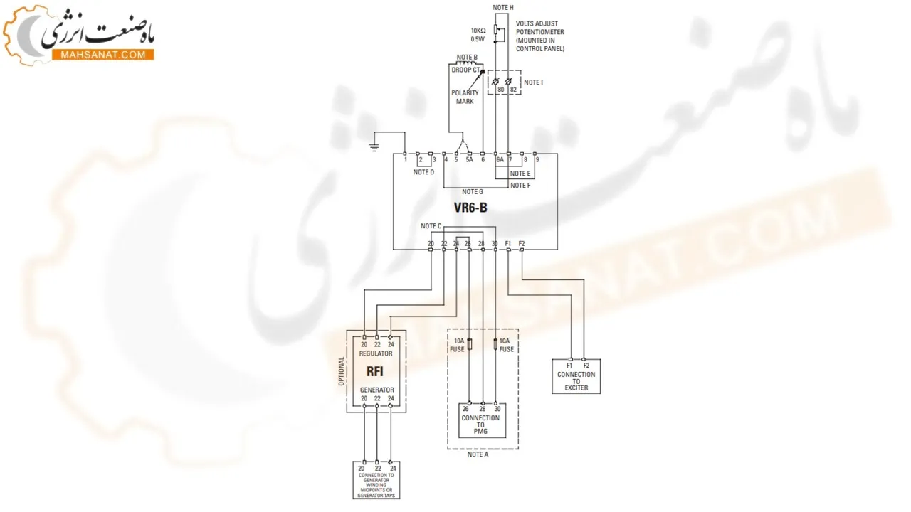 اتصالات VR6 - خرید AVR VR6 - ماه صنع انرژی 