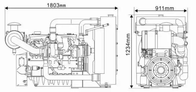 ابعاد دیزل ژنراتور لوول 1106C-P6TAG3 - ماه صنعت انرژی 