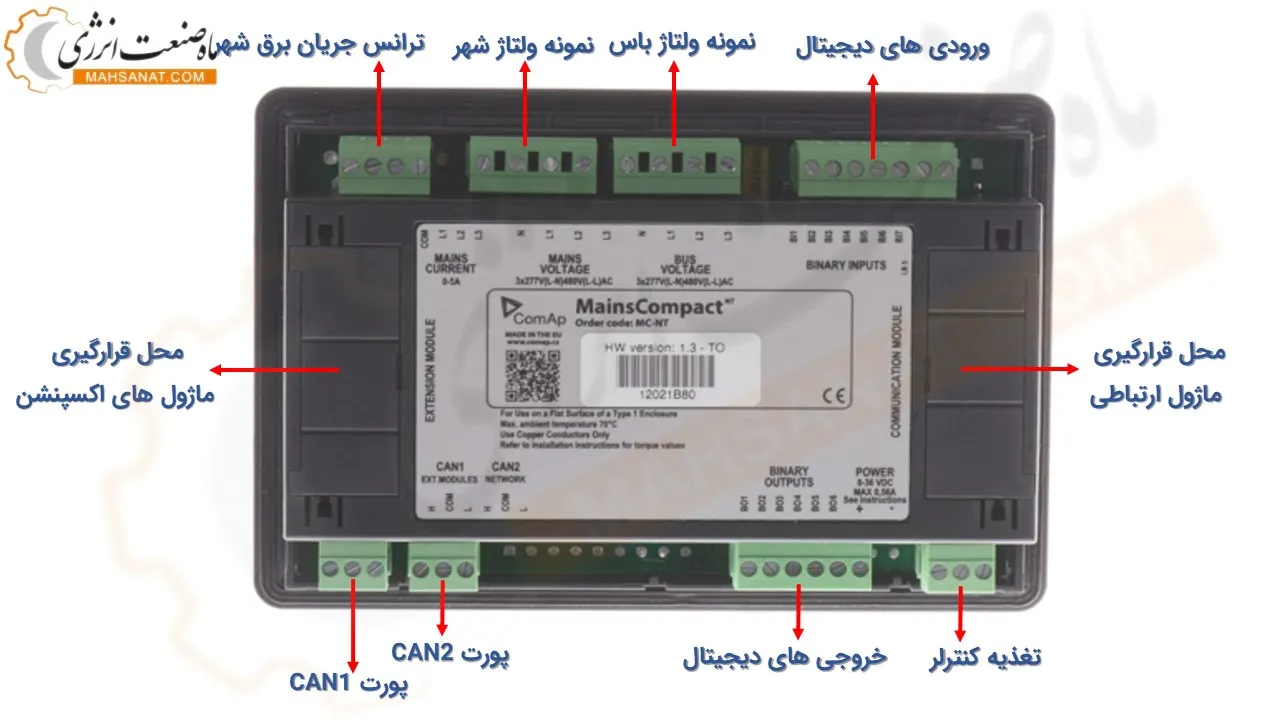 قیمت برد کنترلی کومپ MainsCompactNT - ماه صنعت انرژی 