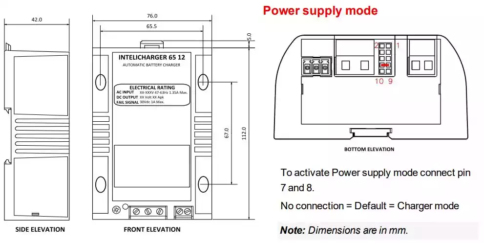 ترمینال باتری شارژر کومپ InteliCharger 65/12 AF - ماه صنعت انرژی