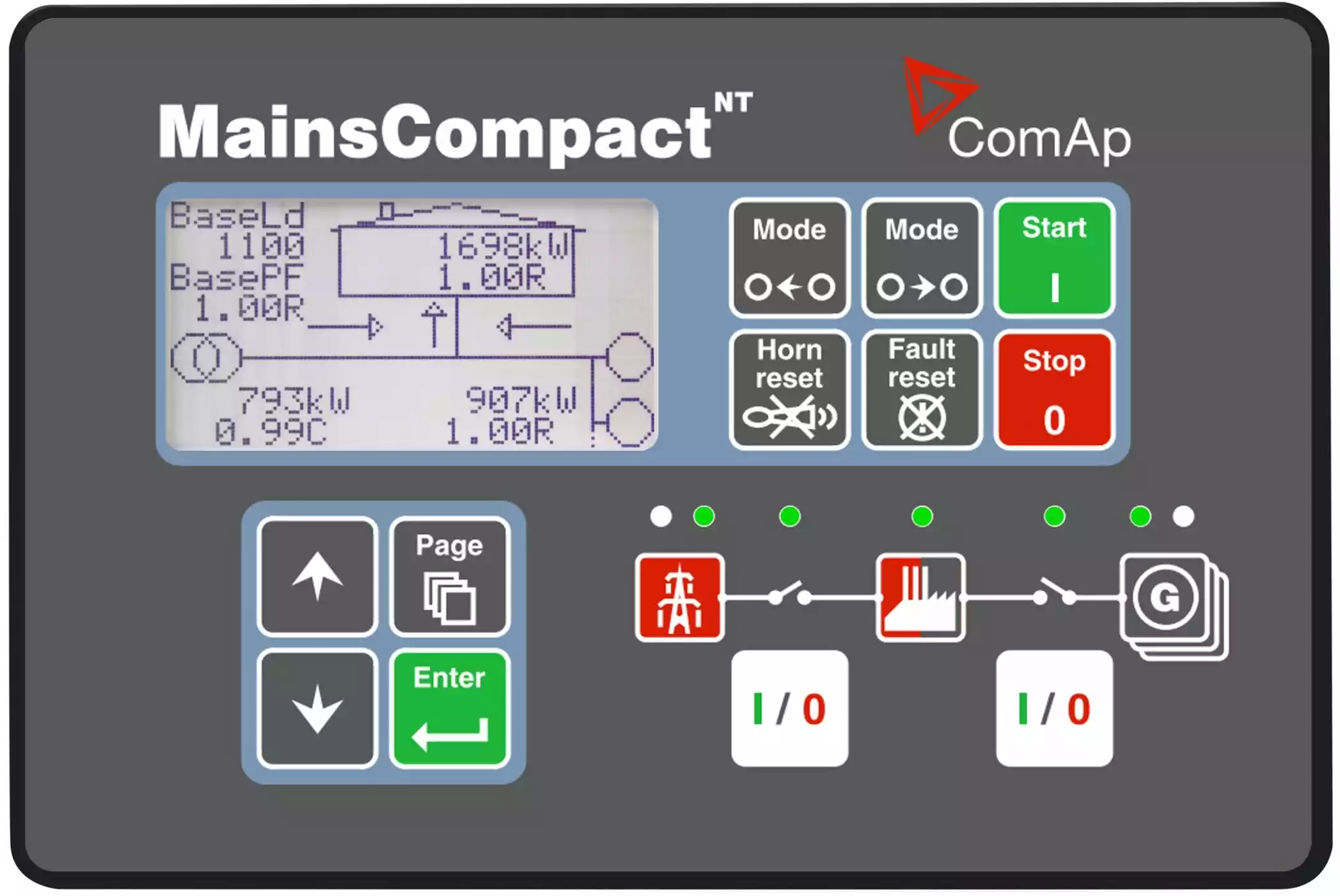 برد کنترل دیزل ژنراتور کومپ مدل MainsCompactNT - ماه صنعت انرژی 