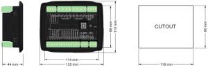 برد کنترلی دیزل ژنراتور SmartGen HGM4010CAN- ماه صنعت انرژی