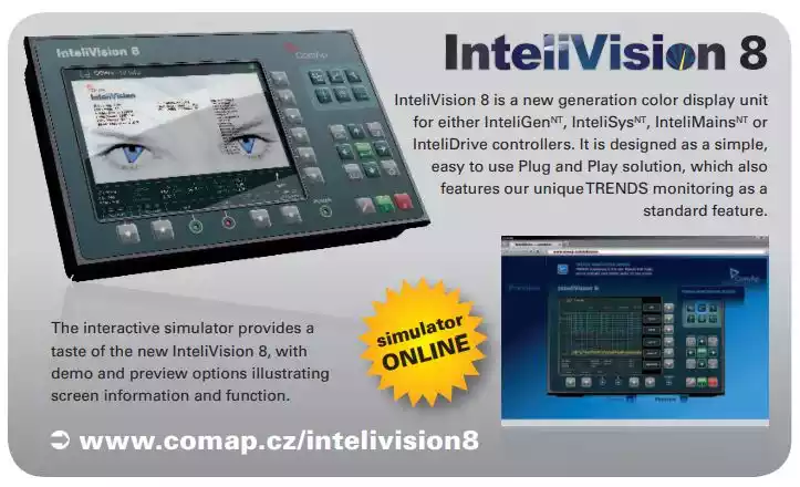صفحه نمایش رنگی لمسی کومپ InteliVision 8 - ماه صنعت انرژی