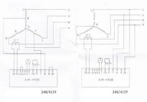 سیم کشی  Stamford AVR KRS440B - ماه صنعت انرژی 