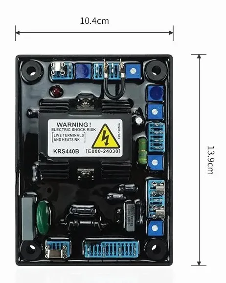 ابعاد  Stamford AVR KRS440B - ماه صنعت انرژی 