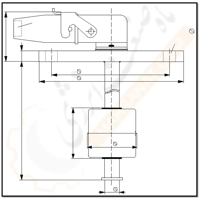 سنسور سطح سوخت تمام استیل 4 سطح - ماه صنعت انرژی 