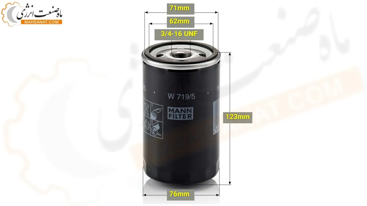 فیلتر روغن مان W719/5 - ماه صنعت انرژی 