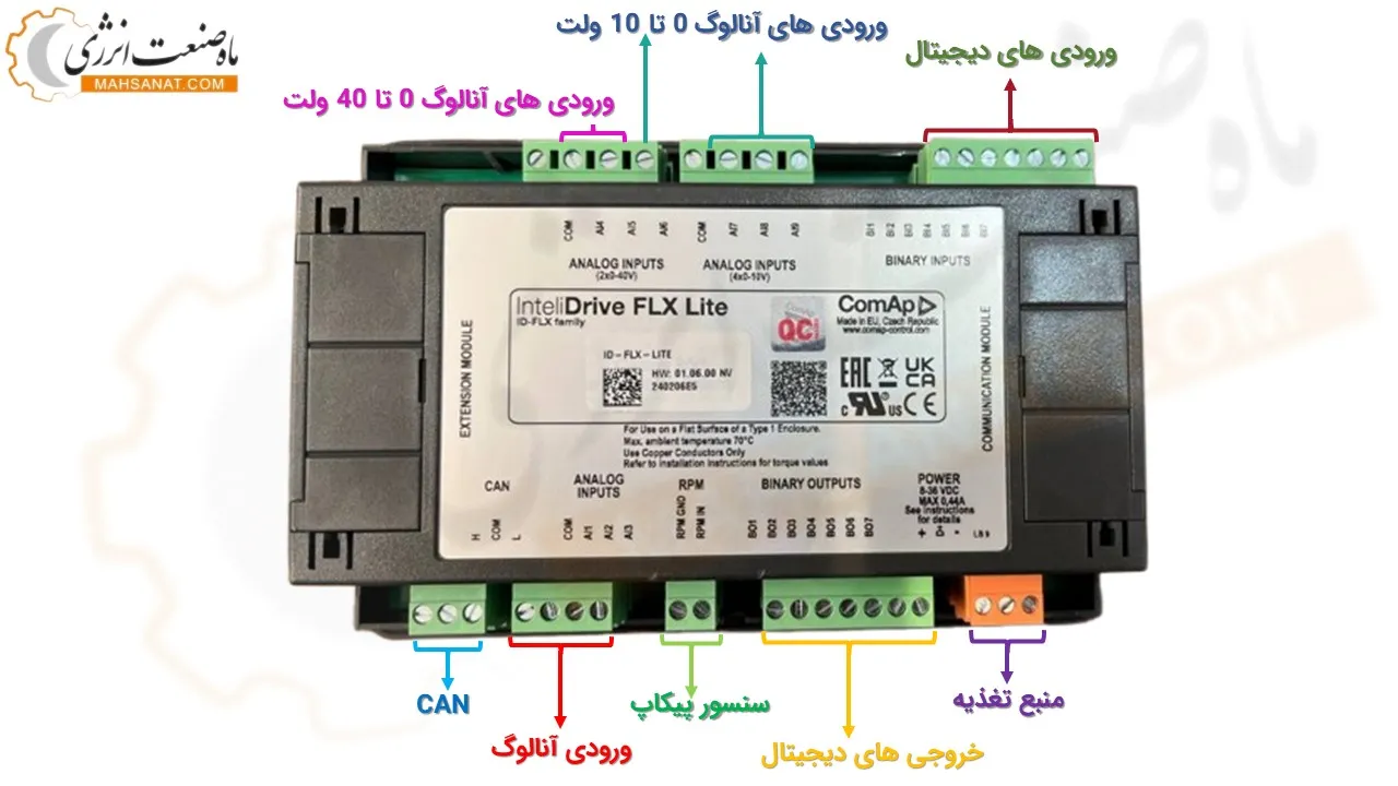 پشت برد برد کنترلی کومپ InteliDrive FLX Lite